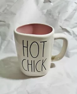 NEW Rae Dunn HOT CHICK 16 Oz Coffee Mug With Pink Interior - Picture 1 of 1