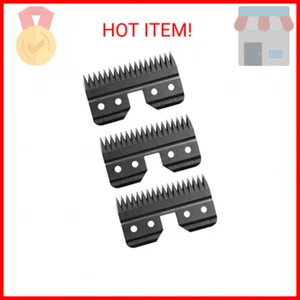 3pcs Black Fast Feed Ceramic Blades Replacement Blades for Oster Fast Feed Clipp - Picture 1 of 2
