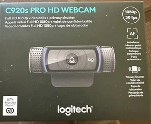 New Logitech C920s Pro HD 1080P Webcam With Privacy Shutter SB - Afbeelding 1 van 1