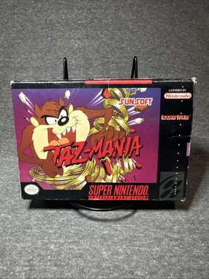 Sistema de entretenimiento Taz-Mania Super Nintendo SNES CIB 27 Foto 1 de 4