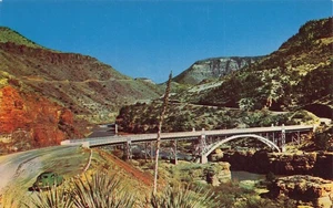 POSTCARD Highway Bridge, Salt River Crossing, AZ ~ Hwy 60 - Picture 1 of 2