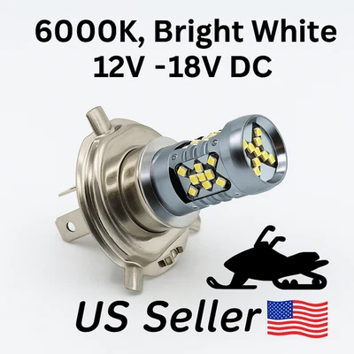 ❄️Bombilla de faro LED Hi/Lo Ultra 12V para moto de nieve Polaris RMK 151 2003-2005 ⬆️ Foto 1 de 4