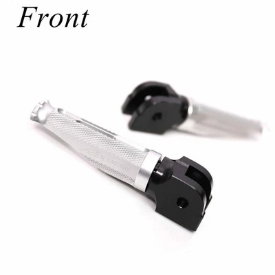 Clavijas delanteras plateadas Shinobi para Honda CBR300R CBR300 15-17 18 19 20 21 22 23 Foto 1 de 4