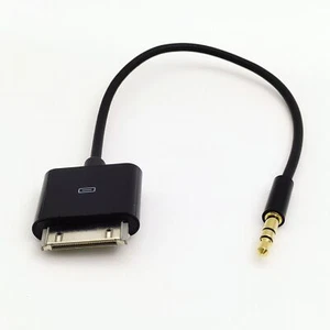 Cable Audio 3.5mm For iPod iPad/iPhone 2 3 4 20cm 30PIN Dock Connector to AUX - Picture 1 of 8