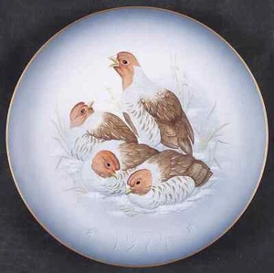 Hutschenreuther Gunther Granget Gray Partridge-Awakening - No Box 70966 - Picture 1 of 1