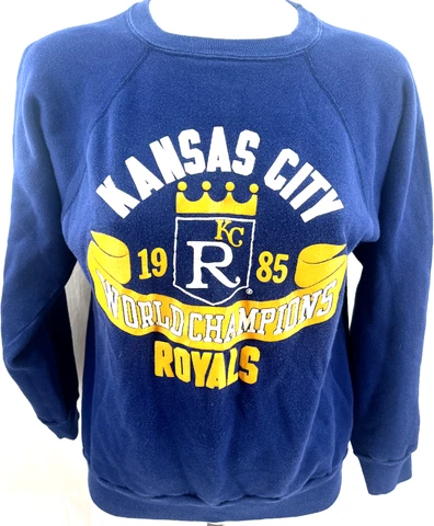 Vtg Kansas City Royals Champion LS Pullover Crew Neck Sweatshirt Womens L Cover