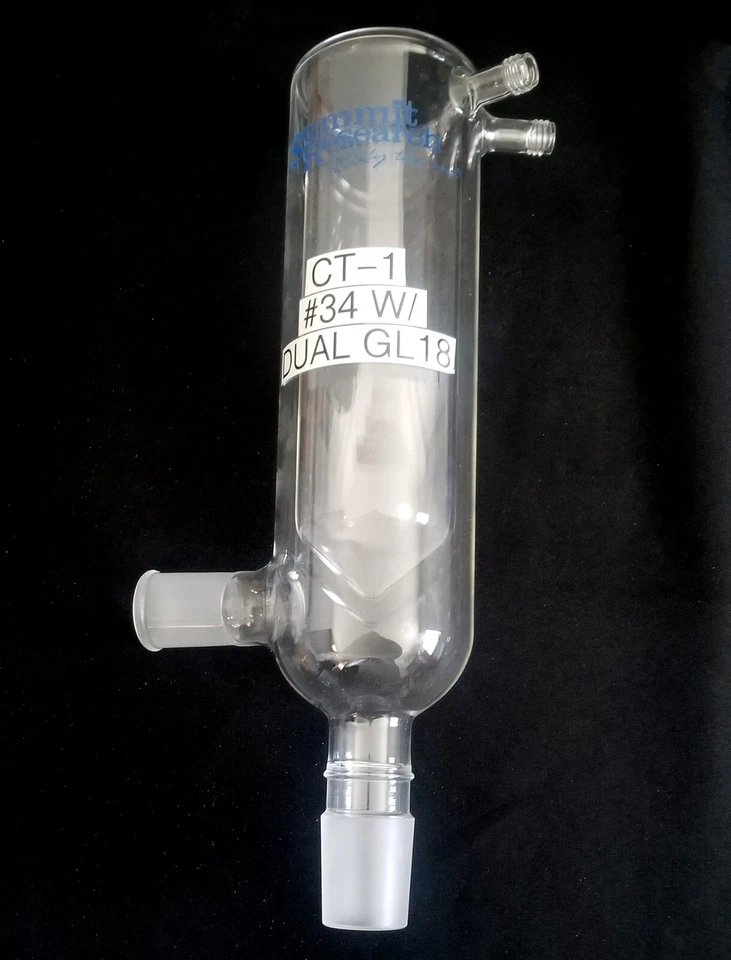 Summit Research Cold Trap 34/45 to Dual GL18. 45/50 Out the Bottom. Thick Boro - Image 1 of 3