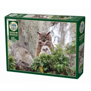 Great Horned Owl Bird Jigsaw Puzzle 1000 pc NIB Cobble Hill Made in America - Picture 1 of 1