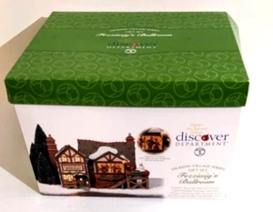 Department 56 FEZZIWIG'S BALLROOM #58470 Gift Set Scrooge Dickens Village WORKS - Picture 1 of 16
