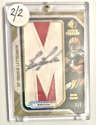 Brian Brohm 2008 SP Gold RC Threads Rookie Lettermen College  Auto #BB39 /2 - Image 1 of 2