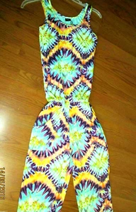 HH LOVE THE JOURNEY LADIES SIZE XS PANT JUMPSUIT MULTI COLOR NWT - Picture 1 of 3