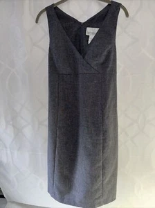 Motherhood Maternity Dress Gray Sz Small Slvless V-Neck zipper and Tie Closure - Picture 1 of 8