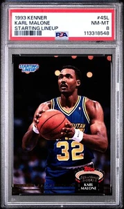 PSA 8 NM-MINT 1993 KENNER START LINEUP #4SL KARL MALONE Utah Jazz Legend - Bild 1 von 2