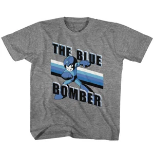 Mega Man 80's Capcom Video Game Blue Bomber Youth T Shirt Gamer Merch - Picture 1 of 3