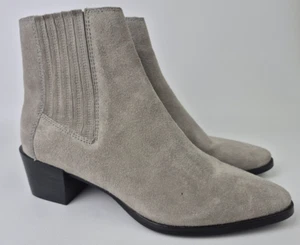Rag & Bone Rover Women's Grey Suede Chelsea Boots Size 38.5 - Picture 1 of 7