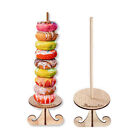 Wooden Donut Display Stand Rack DIY Wall Doughnut Dessert Rack Birthday Deco* Sb