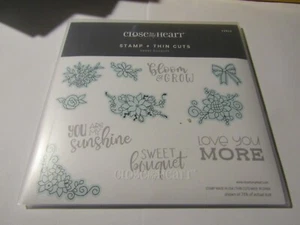 Close To My Heart Stamp & Thin Cuts Sweet Boquet Z3923 Free Shipping - Picture 1 of 4