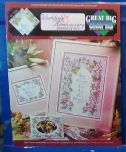 Great Big Graphs Wedding & Anniversary Memories Cross Stitch Pattern - Picture 1 of 1