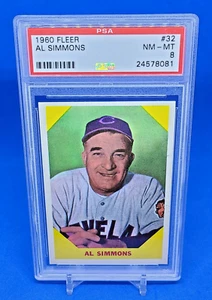 1960 Fleer # 32 Al Simmons PSA 8 NM-Mint - Bild 1 von 2