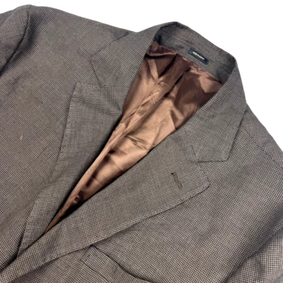 Blazer Massimo Dutti para hombre mezcla de lino 2 botones marrón • 46R Foto 1 de 4