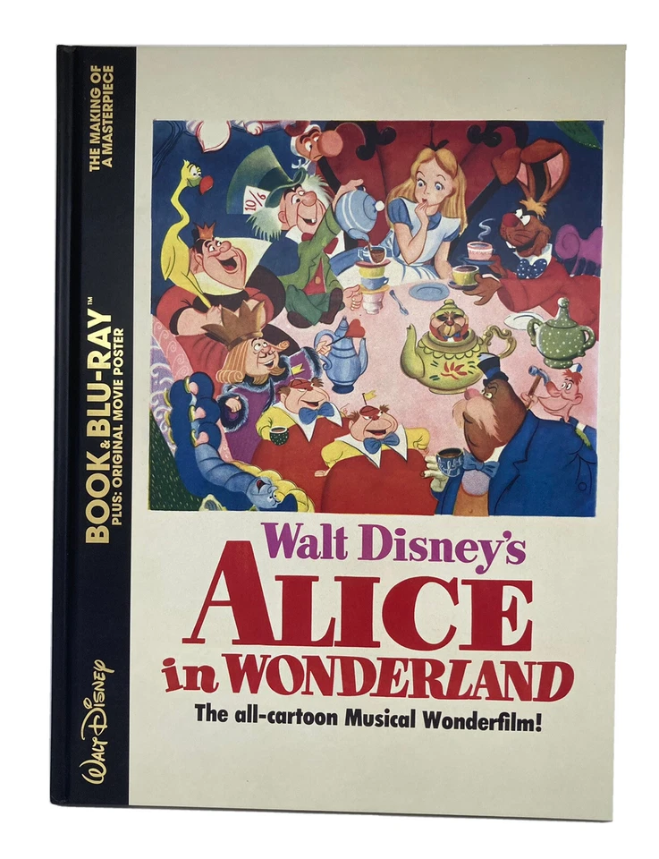 Walt Disney's Alice In Wonderland Book & Blu-Ray Plus Movie Poster Taschen