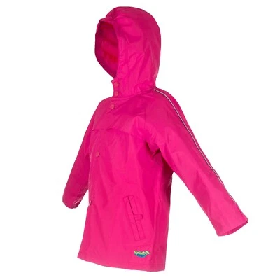 Brand New Splashy Waterproof Rain Jacket, Color - Hot Pink, Size - 4 - Image 1 of 4