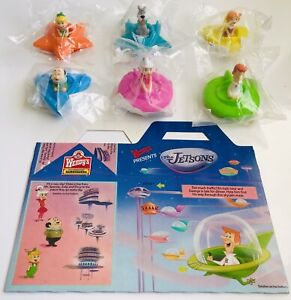 RARE WITH BOX Wendy's 1989 - Jetsons Space Cars - Complete Set of 6 MIP