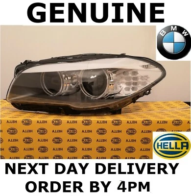 GENUINE BMW 5 Series F10 F11 Bi-Xenon HELLA Headlight Left Passenger 2010-13 - Image 1 of 4
