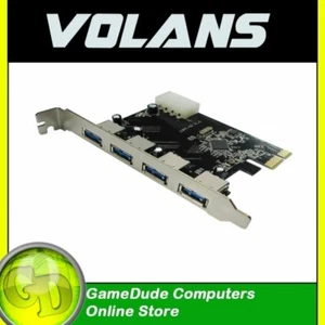 Volans USB 3.0 4-Port PCIe Expansion Card - VL-PU34 - [F33]* - Bild 1 von 2