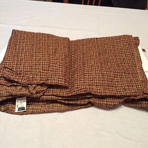 JC Penney Queen Sized Bedskirt Charlemagne Bordeau Burgundy Brown Green - Picture 1 of 4