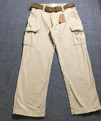 Pantalones cargo rojo camel para hombre 36x32 marrón nuevos con etiquetas Foto 1 de 4