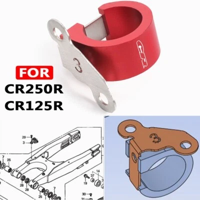 Soporte de abrazadera de cable guía de manguera de línea de freno trasero para HONDA CR125R CR250 R 1998-2007 Foto 1 de 4