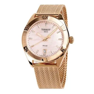 Tissot PR 100 Classic 36mm Rose Gold Ladies' Watch T1019103315100 - Picture 1 of 1