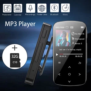 MP3 Player HiFi 32GB Lossless Sound Bluetooth Clip Music Voice Recorder FM Radio - Picture 1 of 13