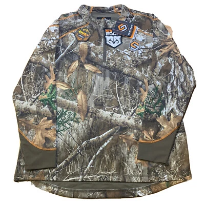 ScentLok Savanna Aero Attack 1/4 Zip Hunting Shirt Realtree Edge Variety Sizes - Image 1 of 4
