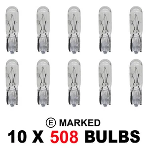 10x508 24V 1,2W PANNELLO LUMINOSO CRUSCOTTO LAMPADINA CAMION COMMERCIALE CAMION T5 W2x4,6D - Foto 1 di 3
