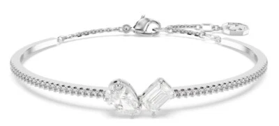 Новый с ценниками браслет Swarovski Mesmera со смешанными вырезами, белый, с родиевым покрытием - 5667253 - Изображение 1 из 4