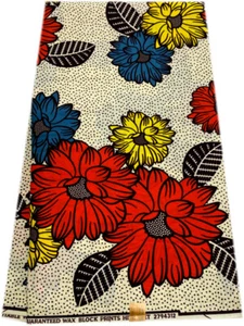 Atractivo estampado de cera africana de Ankara de alta calidad, 100% algodón, se vende por 6 yardas - Imagen 1 de 1
