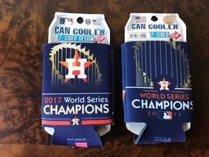 Campeones de la Serie Mundial de los Astros de Houston 2017: enfriadores de latas de 2 lados - nuevos con etiquetas - Imagen 1 de 1