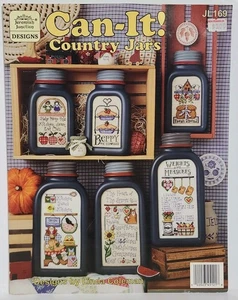 Jeremiah Junction Can It Country Jars Cross Stitch Patterns 1995 Kitchen Canning - Picture 1 of 2
