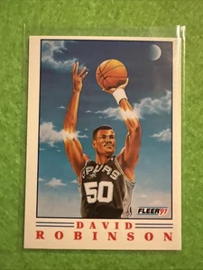 1991-92 Fleer Pro-Visions #1 David Robinson - San Antonio Spurs Basketball Karte - Bild 1 von 2