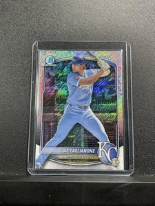 2025 Bowman Chrome Jac Caglianone #BCP-154 Prospects Shimmer Kansas City Royals - Picture 1 of 2