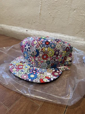 Sombrero ajustado New Era Takashi Murakami estampado de flores blanco arco iris talla 7 1/2 Foto 1 de 4