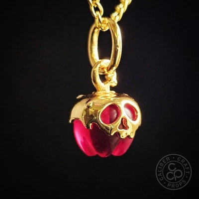 Blancanieves Veneno Manzana Colgante Collar Princesa Dije - Cadena Oro 24" Disney Foto 1 de 4