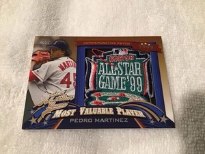 Parche conmemorativo de los Medias Rojas Topps 2013 Pedro Martínez 1999 All-Star Game MVP - Imagen 1 de 4