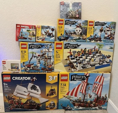 LEGO Piratas 70413 70411 70410 70409 70412 10679 31109 40158 Juego de 10 USADOS Foto 1 de 4