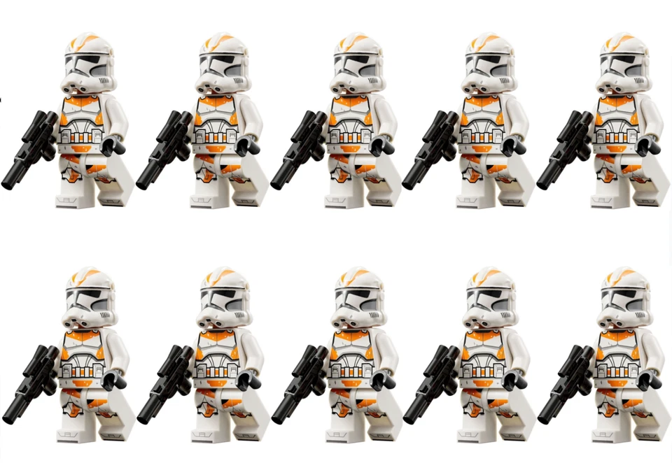 LEGO Star Wars Phase 2 Clone 212th Trooper Minifigure LOT of 10 - SEALED IN BAG! - Image 1 of 4