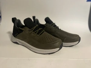 Deer Stags Herren Contour Memory Foam Leder Wanderschuhe olivgrün - Größe 9 - Bild 1 von 9
