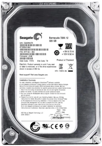 Hard Drive Seagate Barracuda 7200.12 ST3320413AS 320GB 7.2K 16MB SATA III 3.5'' - Picture 1 of 3
