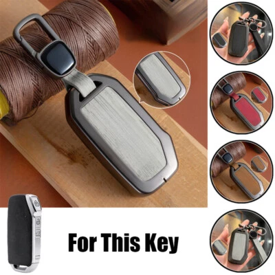 Funda para llave inteligente de cuero de aleación de zinc para KIA Cerato Rio5 Forte Sorento K3 Foto 1 de 4